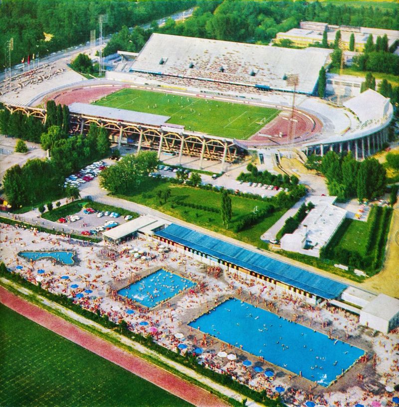 Svetice, bazen oko 1975. godine, pogled iz zraka